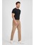 TheSeason Erkek Bej Renk Beli Lastikli Kaliteli Rahat Kesim Jogger Pantolon 4