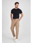 TheSeason Erkek Bej Renk Beli Lastikli Kaliteli Rahat Kesim Jogger Pantolon 5