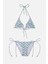 4903 Mor Desenli Kız Çocuk Bikini Takımı 1