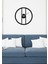 Modern Art Metal Saat -Ev Dekorasyon - 40 X 40 - Cm - Siyah - Clock-054 2