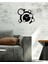 Modern Art Metal Duvar Saati -Ev Dekorasyon - 45 X 40 - Cm - Siyah - Clock-182 3