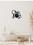 Modern Art Metal Duvar Saati -Ev Dekorasyon - 45 X 40 - Cm - Siyah - Clock-182 4