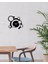 Modern Art Metal Duvar Saati -Ev Dekorasyon - 45 X 40 - Cm - Siyah - Clock-182 5
