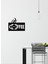 Coffee Metal Duvar Saati -Ev Dekorasyon - 50 X 24 - Cm - Siyah - Clock-109 2