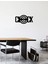 Modern Text Metal Duvar Saati -Ev Dekorasyon - 50 X 24 - Cm - Siyah - Clock-086 2