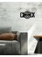 Modern Text Metal Duvar Saati -Ev Dekorasyon - 50 X 24 - Cm - Siyah - Clock-086 3