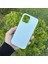 Apple iPhone 12 Pro Max Kılıf Lansman Premium Silinebilir Açık Mavi Silikon 4