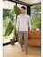 Midi Yaka %100 Pamuk Erkek Pijama Takımı 9244 1