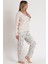 62619 Bej Pijama Takımı 3