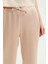 Beli Lastikli Saten Pantolon Bej 3029 3
