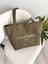 Kadın Omuz Çantası Su Geçirmez Baskılı Shopper Astarlı Çanta 3