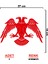 Çift Başlı Kartal Sticker - Oto Sticker - Araba Sticker - Araç Sticker 1