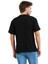 100% Pamuk Basic Fit Bisiklet Yaka Siyah Erkek T-Shirt - Alpha 2