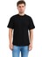 100% Pamuk Basic Fit Bisiklet Yaka Siyah Erkek T-Shirt - Alpha 3