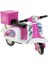 Çek Bırak Metal Vespa Motor 12 cm - FY361A-12D - Pembe (Lisinya) 1