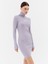 Badge Roll Neck Sweater Dress Elbise 1