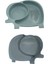 Bebek ve Çocuk için Sevimli Fil Model Desenli Yemek Bebek Mama Kabı Bölmeli Tabak (3791) 2