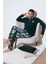 Ekoseli Regular Fit Düğmeli Bisiklet Yaka Kışlık Polar Pijama Takımı Erkek Pijama Takımı 60961008 1