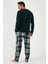 Ekoseli Regular Fit Düğmeli Bisiklet Yaka Kışlık Polar Pijama Takımı Erkek Pijama Takımı 60961008 7