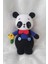 Papyonlu Panda Amigurumi Organik Örgü Oyuncak 1
