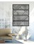 - Geometric Lines Metal Duvar Tablosu - Ev Duvar Dekorasyonu - 100 X 130 - Cm -Siyah - Deco-013 1