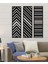 - Geometric Lines Metal Duvar Tablosu - Ev Duvar Dekorasyonu - 88 X 100 - Cm -Siyah - Deco-060 4