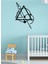 - Archer Geometric Metal Duvar Tablo - Ev Duvar Dekorasyonu - 80 X 53 - Cm -Siyah - Deco-038 1