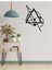 - Archer Geometric Metal Duvar Tablo - Ev Duvar Dekorasyonu - 80 X 53 - Cm -Siyah - Deco-038 4