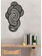 - Doodle Waves Duvar Tablosu - Ev Duvar Dekorasyonu - 80 X 48 - Cm -Siyah - Deco-004 1