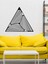 - Triangle Illusion Metal Duvar Tablosu - Ev Duvar Dekorasyonu - 75 X 60 - Cm -Siyah - Deco-174 3