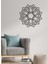 - Mandala Metal Duvar Tablosu - Ev Duvar Dekorasyonu - 60 X 60 - Cm -Siyah - Deco-116 1