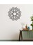 - Mandala Metal Duvar Tablosu - Ev Duvar Dekorasyonu - 60 X 60 - Cm -Siyah - Deco-116 2