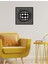 - B&W Daireler Metal Duvar Tablosu - Ev Duvar Dekorasyonu - 45 X 45 - Cm -Siyah - Deco-106 4