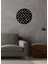 - Dairesel Metal Duvar Tablosu - Ev Duvar Dekorasyonu - 50 X 50 - Cm -Siyah - Deco-002 1
