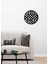 - Dairesel Metal Duvar Tablosu - Ev Duvar Dekorasyonu - 50 X 50 - Cm -Siyah - Deco-002 2