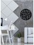 - Dairesel Metal Duvar Tablosu - Ev Duvar Dekorasyonu - 50 X 50 - Cm -Siyah - Deco-002 3