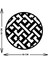 - Dairesel Metal Duvar Tablosu - Ev Duvar Dekorasyonu - 50 X 50 - Cm -Siyah - Deco-002 5