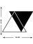 - Balance Of Triangles Metal Duvar Tablosu - Ev Duvar Dekorasyonu - 50 X 33 - Cm -Siyah - Deco-180 5