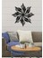 - Fantastik Çiçek Metal Duvar Tablosu - Ev Duvar Dekorasyonu - 60 X 60 - Cm -Siyah - Deco-111 4