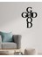 - God Is Good Metal Duvar Tablosu - Ev Duvar Dekorasyonu - 50 X 38 - Cm -Siyah - Deco-130 2