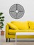 - Chartres Labirenti Metal Duvar Tablosu - Ev Duvar Dekorasyonu - 60 X 60 - Cm -Siyah - Deco-203 4
