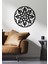 - Mandala Metal Duvar Tablosu - Ev Duvar Dekorasyonu - 60 X 60 - Cm -Siyah - Deco-115 3