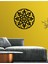 - Mandala Metal Duvar Tablosu - Ev Duvar Dekorasyonu - 60 X 60 - Cm -Siyah - Deco-115 4