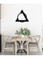 - Triangle Circle Fasab Metal Duvar Tablosu - Ev Duvar Dekorasyonu - 50 X 46 - Cm -Siyah - Deco-088 1