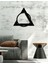 - Triangle Circle Fasab Metal Duvar Tablosu - Ev Duvar Dekorasyonu - 50 X 46 - Cm -Siyah - Deco-088 2