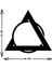 - Triangle Circle Fasab Metal Duvar Tablosu - Ev Duvar Dekorasyonu - 50 X 46 - Cm -Siyah - Deco-088 5