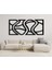 - Esnek Daireler Metal Duvar Tablosu - Ev Duvar Dekorasyonu - 75 X 165 - Cm -Siyah - Deco-055 1