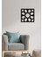 - Selçuklu Metal Duvar Tablosu - Ev Duvar Dekorasyonu - 50 X 50 - Cm -Siyah - Deco-100 2