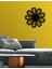 - Daisy Nature Flower Metal Duvar Tablosu - Ev Duvar Dekorasyonu - 50 X 50 - Cm -Siyah - Deco-084 4