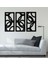 - Puzzle Daireler Metal Duvar Tablosu - Ev Duvar Dekorasyonu - 90 X 180 - Cm -Siyah - Deco-057 1